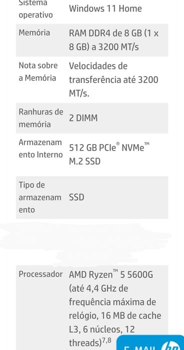 Torre PC gaming HP M01-F3002NP (AMD Ryzen 5 5600G - RAM: 8 GB - 512 GB