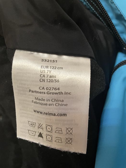 Reima 122 см напівкомбінезон термоштани