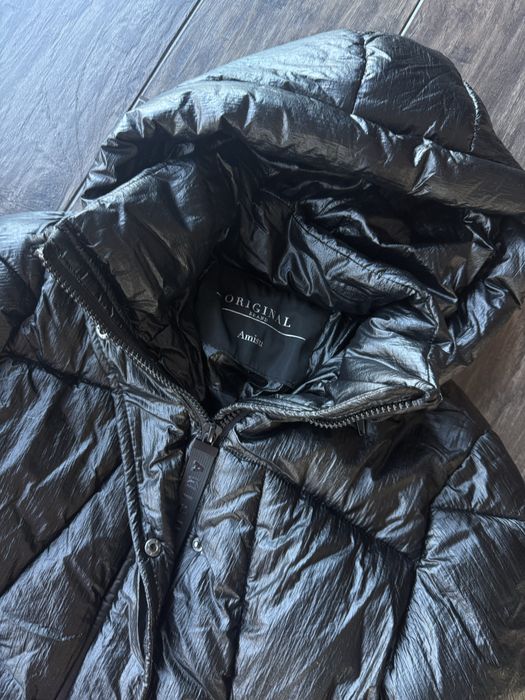 Czarna kurtka z kapturem black jacket Amisu newyorker