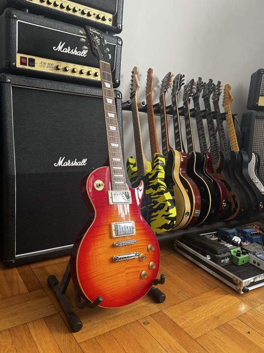 Vintage v100 les paul cherry sunburst