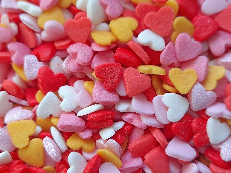 Posypka Cukrowa Serca Serduszka Mix Mini 6Mm 50G