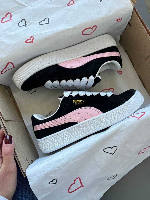 !SALE! Puma Suede XL Black/Pink 36 37 38 39 40 41 42 43 44 45 пума хл