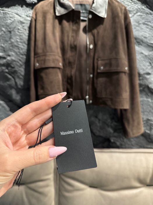 Куртка замшевая тренч Massimo Dutti