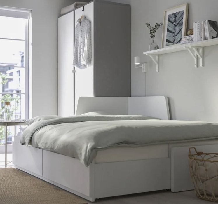 Cama individual/ dupla/ solteiro branca flekke