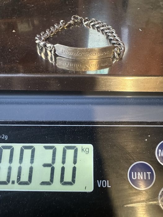 Pulseira de prata peso de 30g