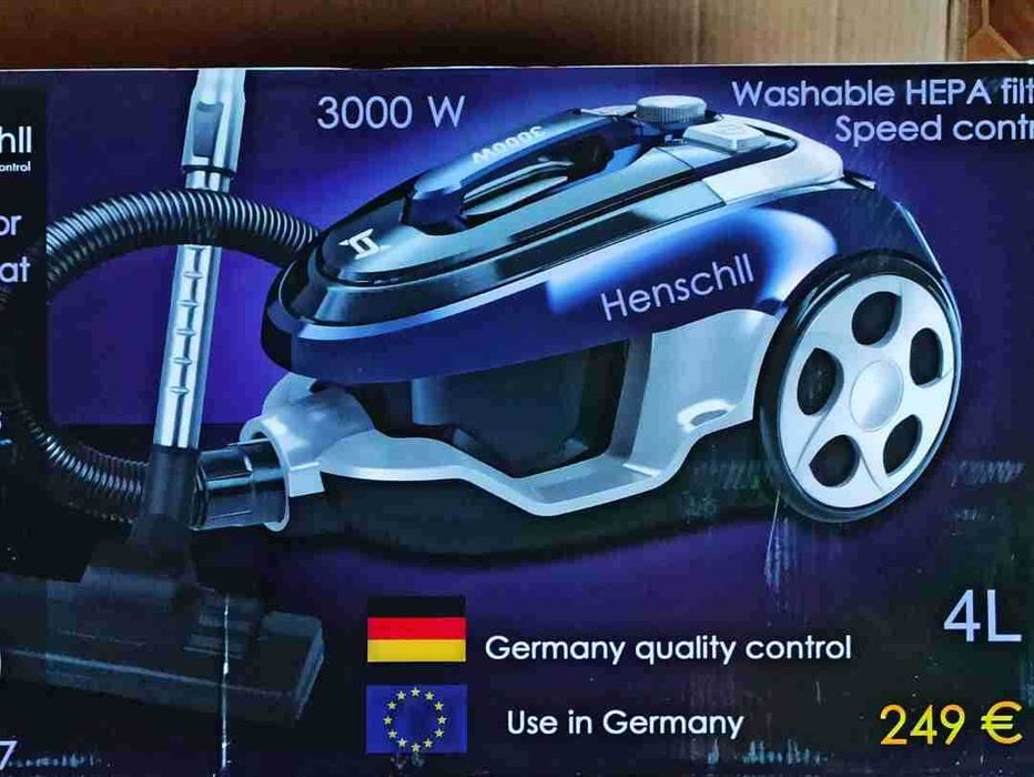 Мощный колбовый пылесос Henschil XN 19-87
техника для дома