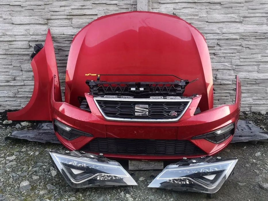 Seat LEON 3 III 5F FR CUPRA 2018r BORDOWY LX01 lub BIAŁY LS9R PRZÓD MASKA zderzak błotniki DRZWI