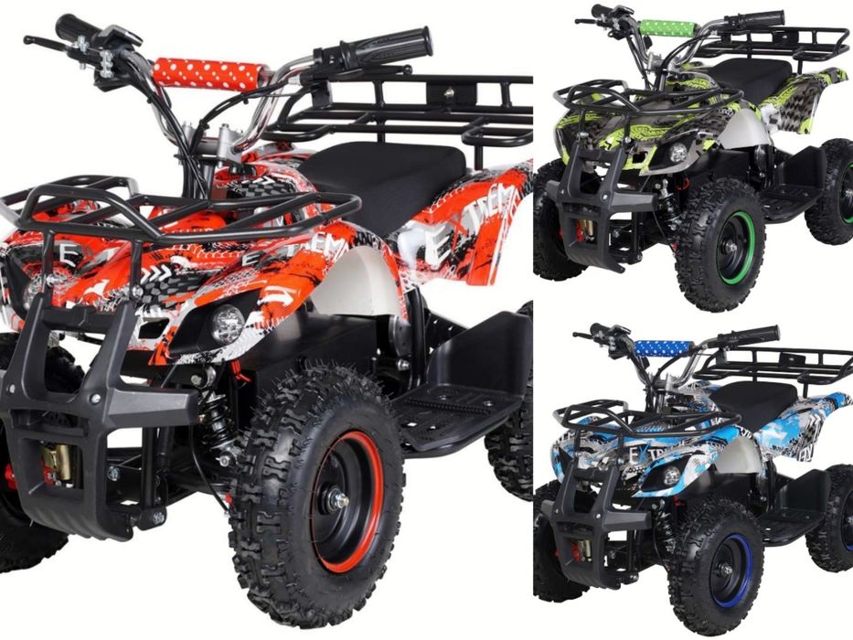 Mini mota quad eléctrica moto 4 ATV elétrica Torino 1000W várias cores
