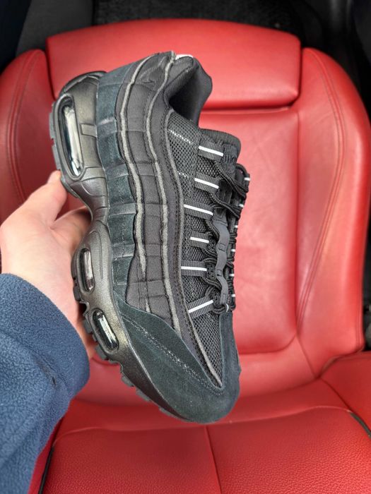 (ОПЛАТА ПІСЛЯ ОГЛЯДУ)Nike air max 95 x CDG Black Найк аір макс 95