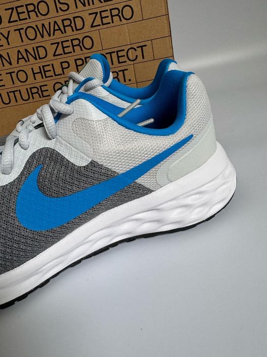 Nowe sneakersy NIKE REVOLUTION 6 NN (GS) szare niebieski 38,5