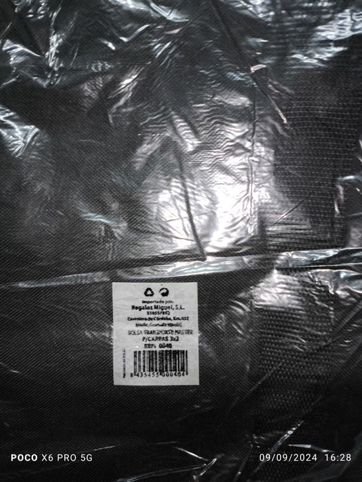 Bolsa / Saco para tendas de 3 x 2 mts  nova