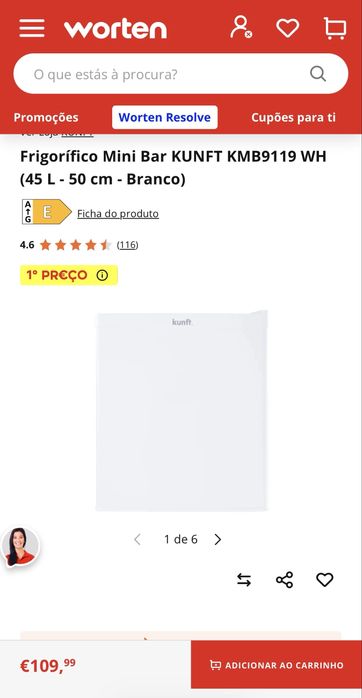 Frigorífico Mini Bar KUNFT