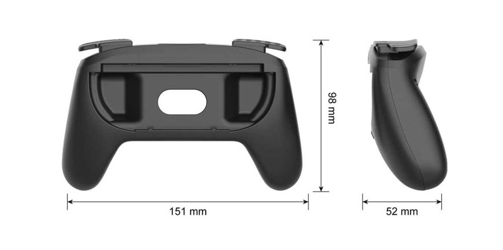 2sztuki lewy-prawy uchwyt ręczny pasujący do kontrolera do Switch 2 kontrolera Joy Con