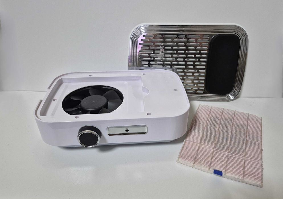 Вытяжка маникюрная SIMEI BQ-858-3, 80 W, сеть, аккумулятор 2000 mAh