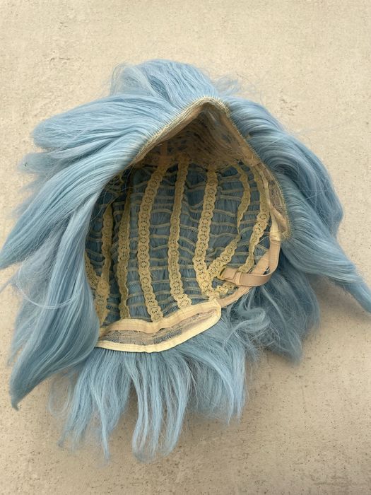 Kostium stroj przebranie peruka niebieska anime cosplay halloween
