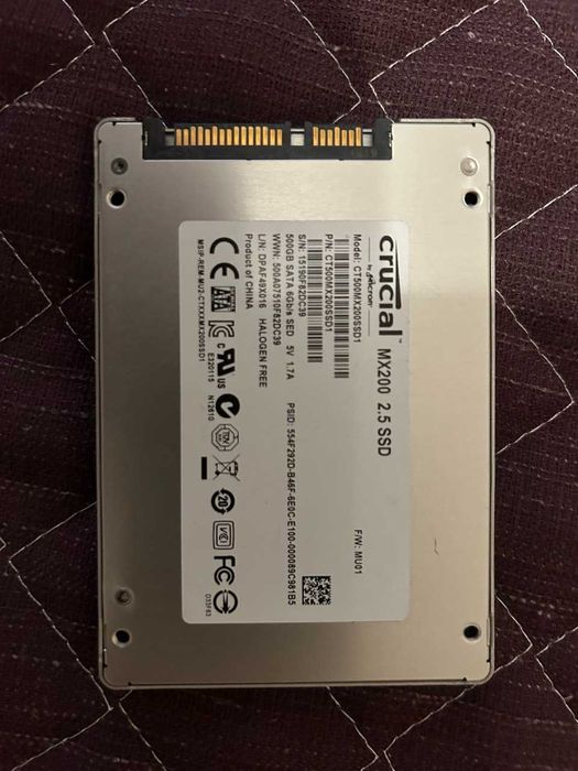 SSD Диск Crucial MX200 500GB 2.5"