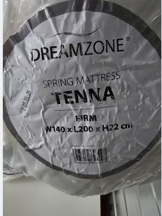 Materac sprezynowy 140x200 TENNA twardy