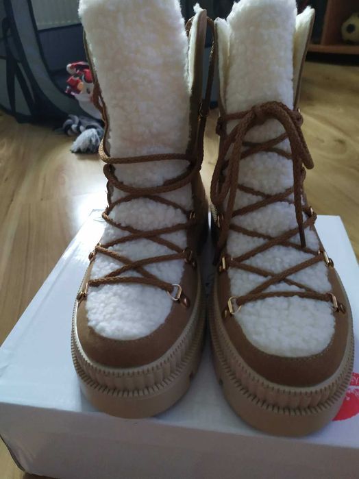 Trapery damskie z barankiem