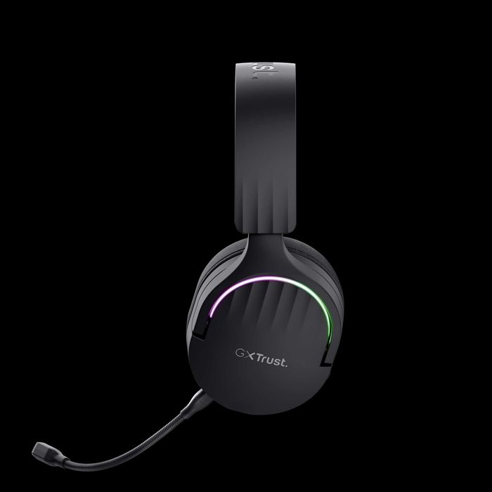 Auscultadores GX Trust Fayzo Dual Wireless Preto LED - Novos Selados