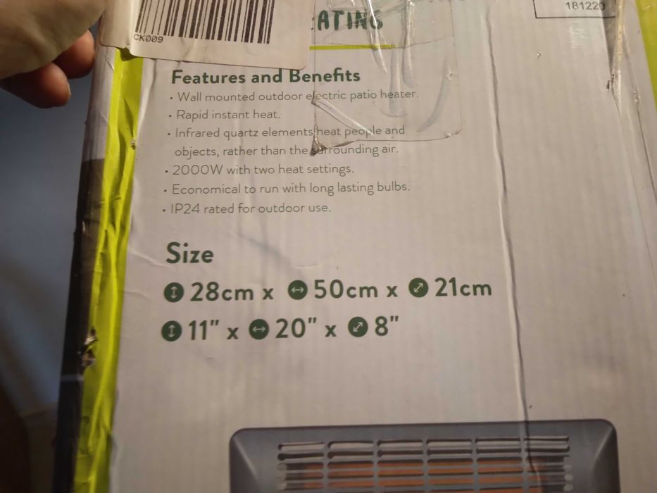 Ogrodowy promiennik ciepła