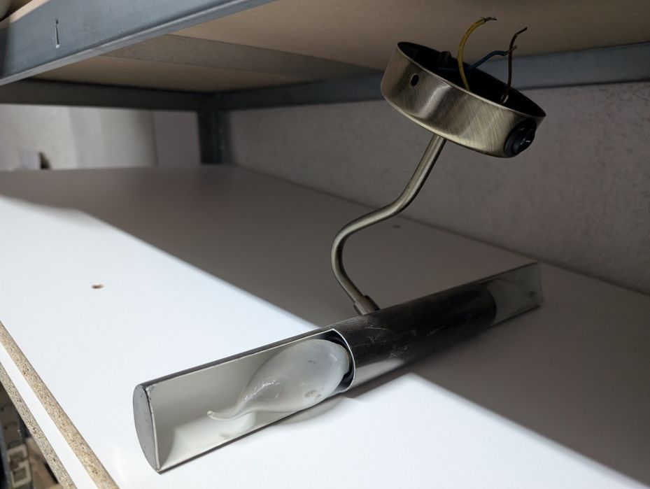 Onedin kinkiet satynowy mosiądz