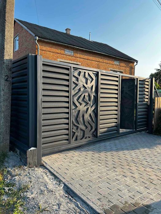 Брами із профнастилу | Ворота ранчо, жалюзі, АВТОМАТИКА ПІД КЛЮЧ