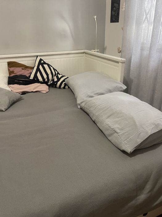 Cama indiv/dupla c/3 gavetas e 2  colchões - Branca