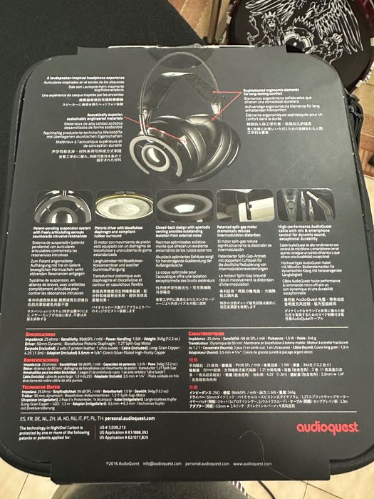 Headphones Premium Audioquest NightOwl Carbon