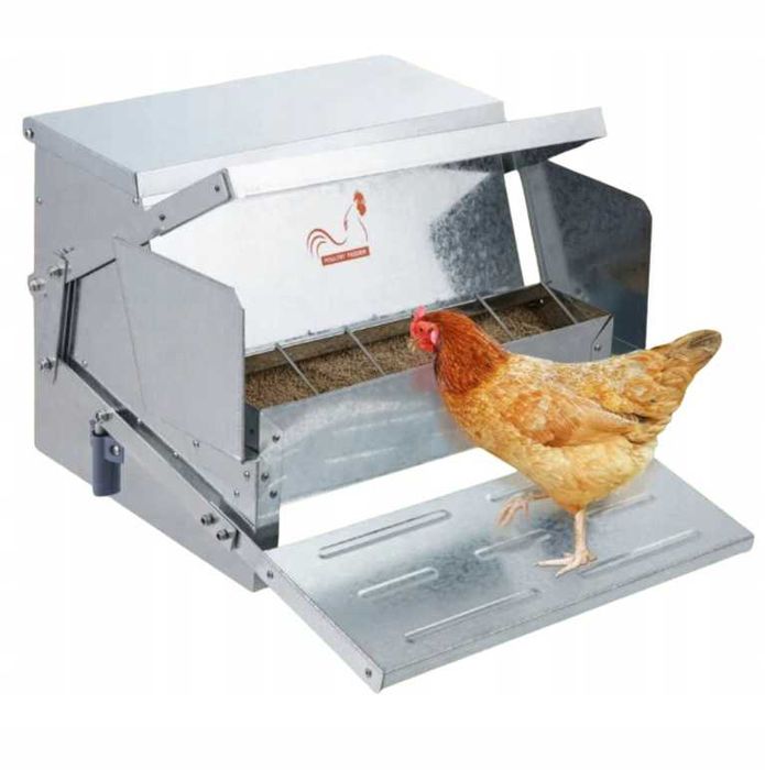 Automatyczny karmnik dla kur 11kg 25lb na pedał stal ocynkowana