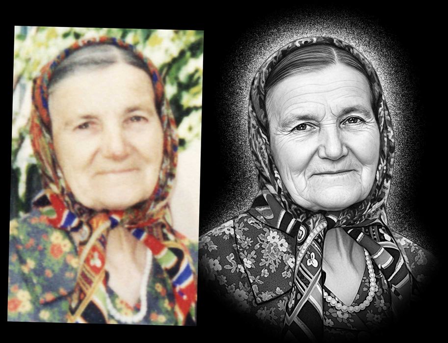 Ретуш (обробка)  фото на пам’ятник
