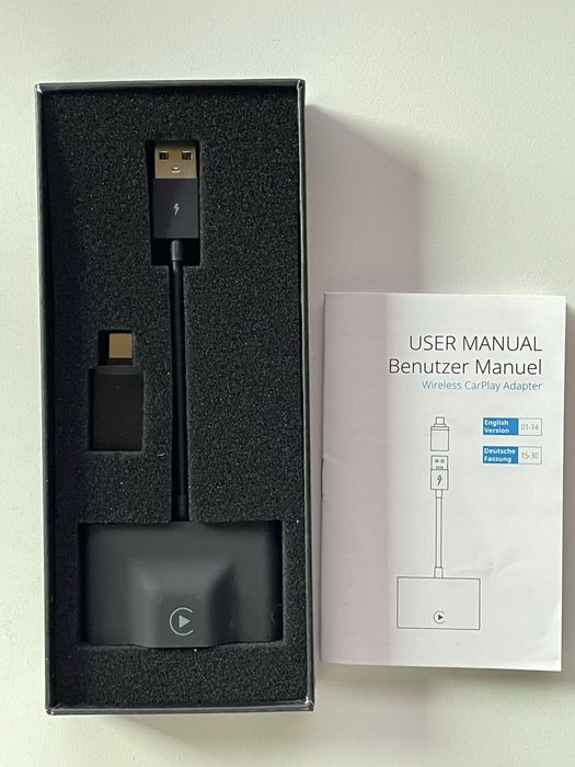 Adapter CarPlay bezprzewodowy, do aut z przewodoym CarPlay