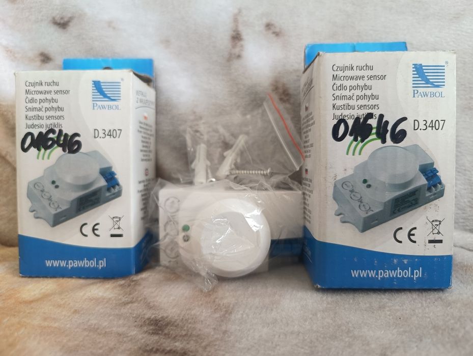 NOWY Radarowy czujnik ruchu Pawbol D.3407