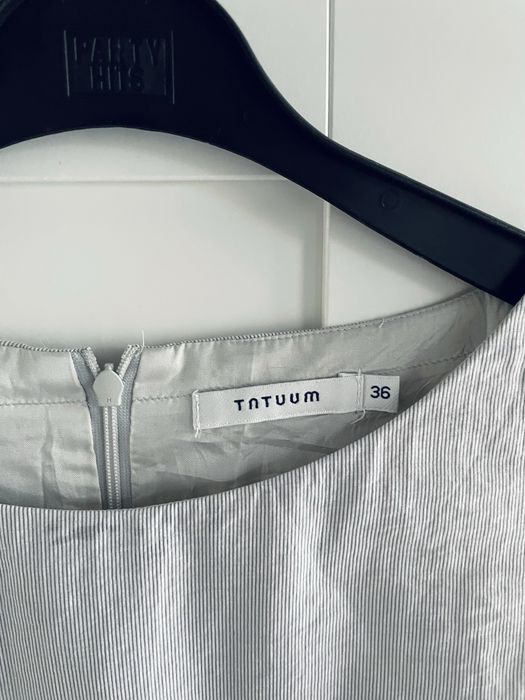 Tatuum szara sukienka 36 s biuro praca wizytowa