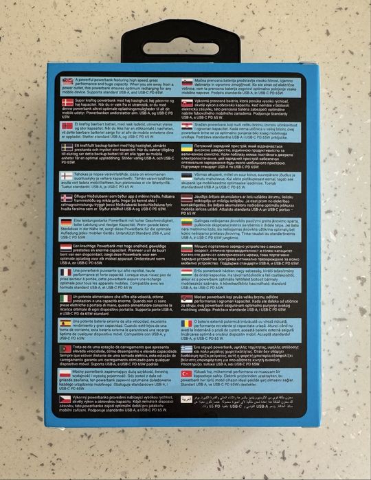 Powerbank Sandberg 20000 mAh PD 65W - для ноутбука та смартфонів