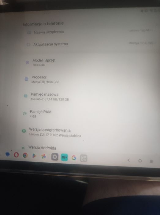 Table Lenovo  M11 etui i rysik -stan jak nowy