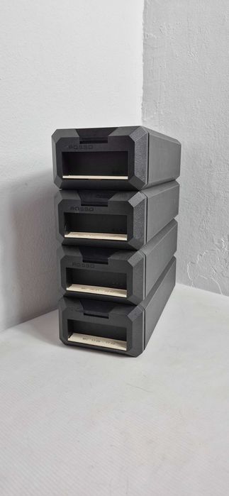 Kultowe Szuflady na Kasety Magnetofonowe POSSO Media Box Zestaw 4 szt.