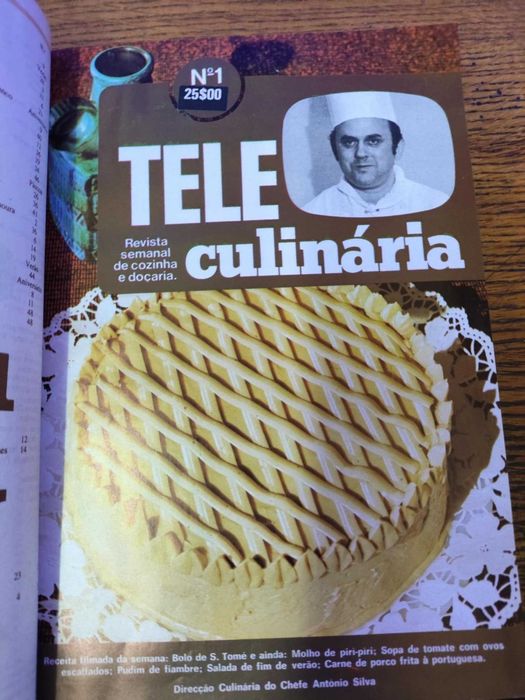 Livros TeleCulinária e Doçaria Chefe Silva 1ºediçao 1,2,4 volumes