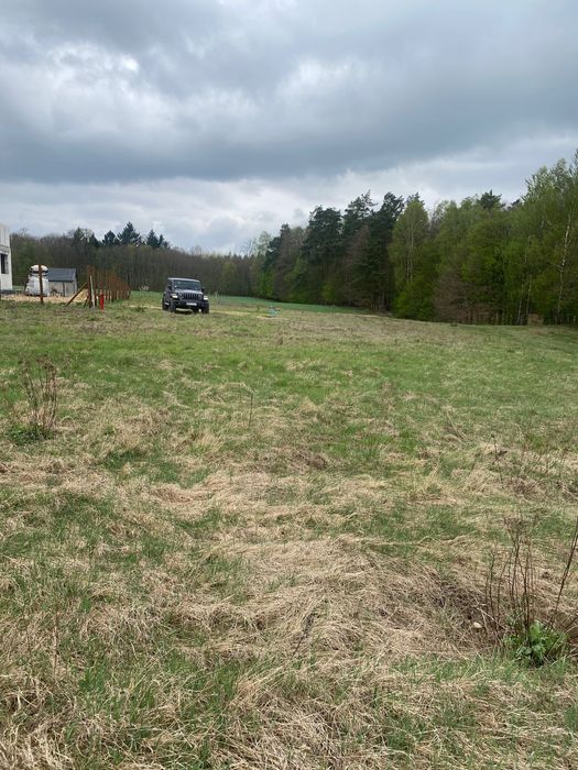 działka budowlana granicząca z lasem