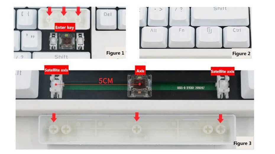 104 Klawisze Cherry KeyCaps backlit kolormix MOTOSPEED