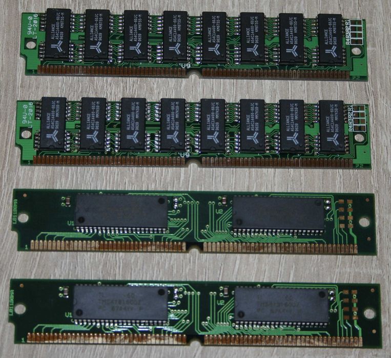 Sprawne retro części komputerowe 1996 – procek, płyta, RAM, grafika