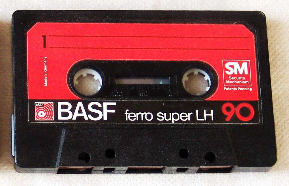 Кассета BASF Ferro Super LH 90. Mechanism SM. Cbox.