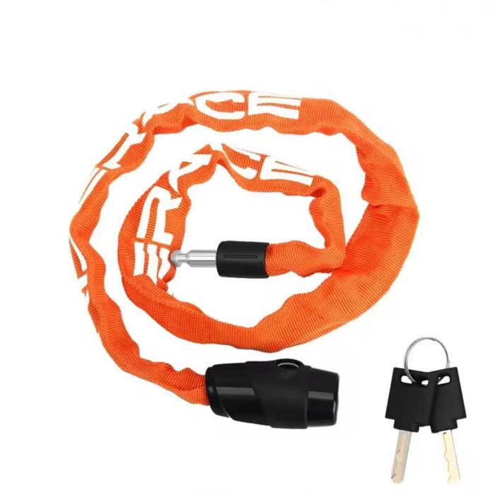 Corrente antifurto moto - cadeado alta segurança 95 cm 2 chaves