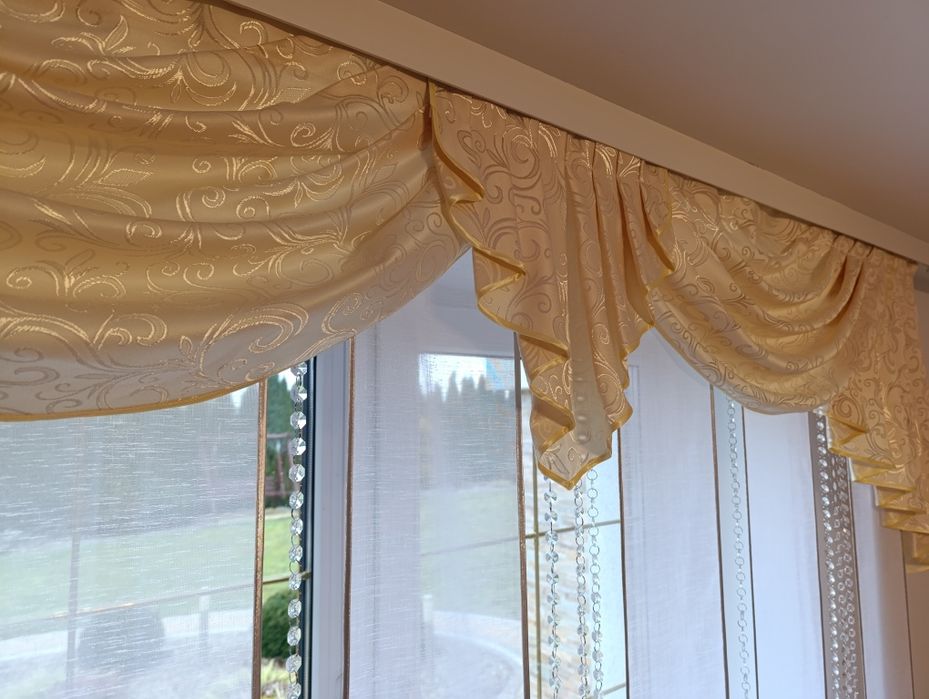 Firany zasłony szycie. Lambrekin 180 do 240cm