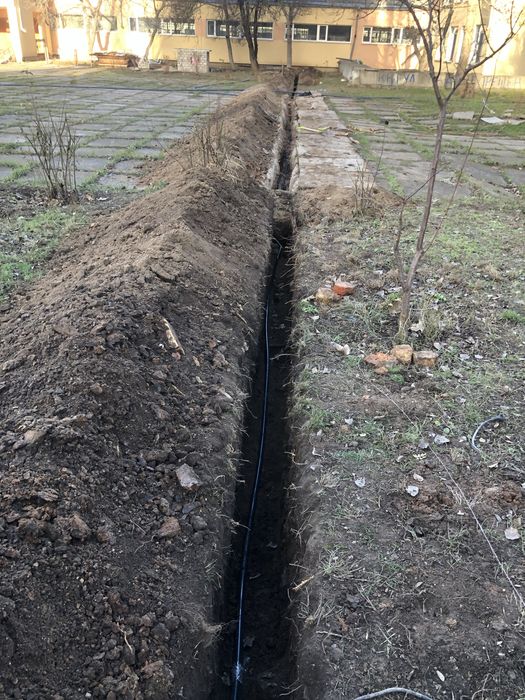 Земляные работы, копка траншей и котлованов, планировка участка/грунта