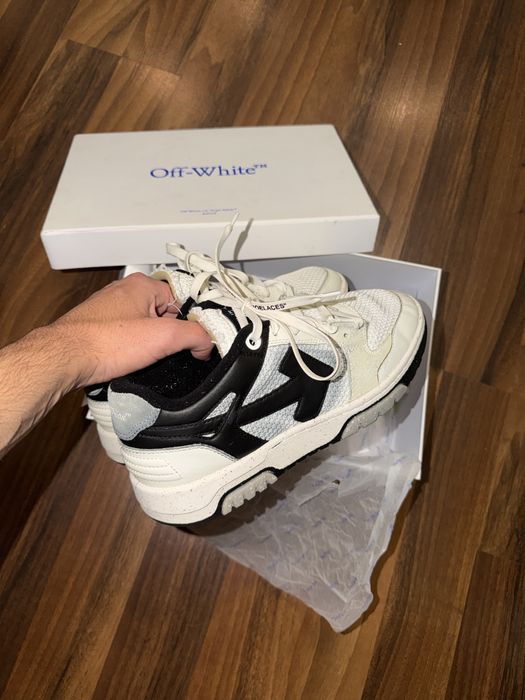 Off White Out Of Office Slim White Black