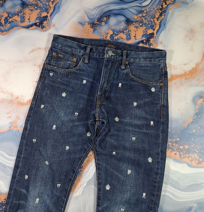 Джинсы Polo Ralph Lauren Sullivan монограмные Slim Fit заужненные