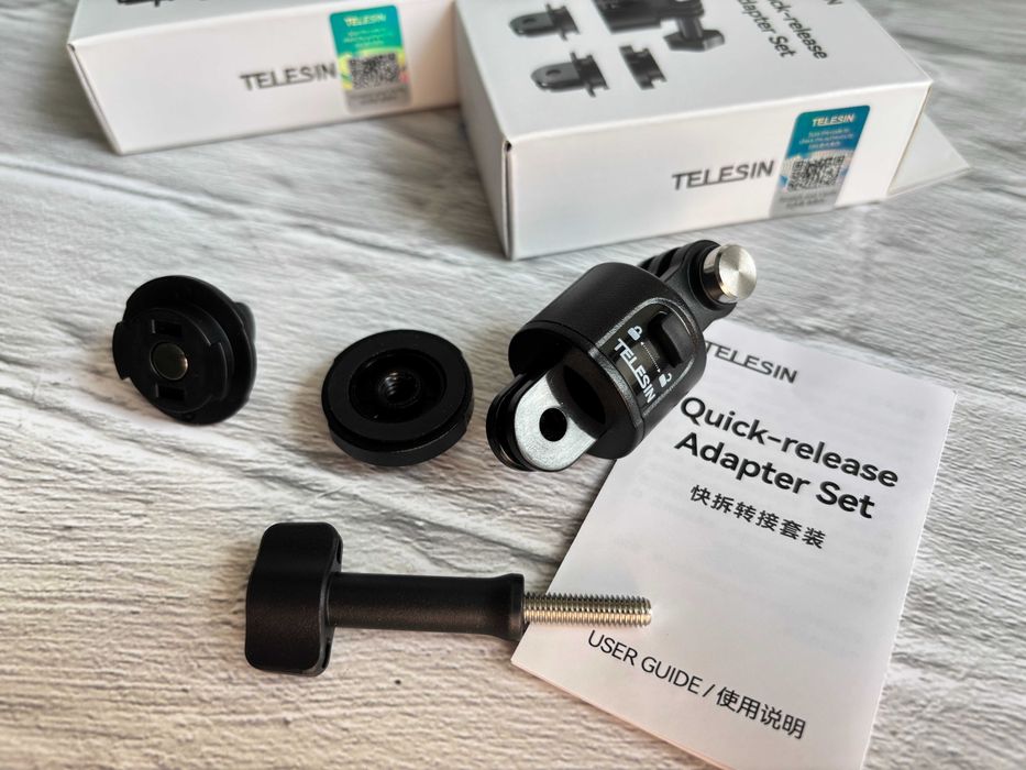 Комплект магнітних швидкознімних кріплень для екшн-камер 3в1 TELESIN