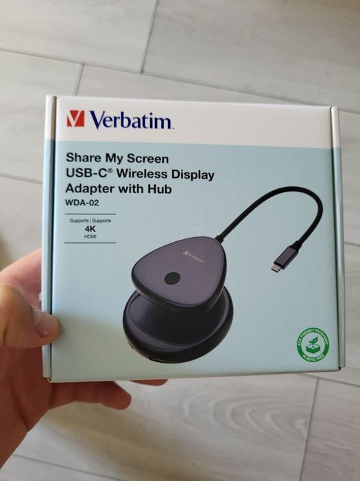 Дисплей 4К бездротовий адаптер Share My Screen 4K Verbatim