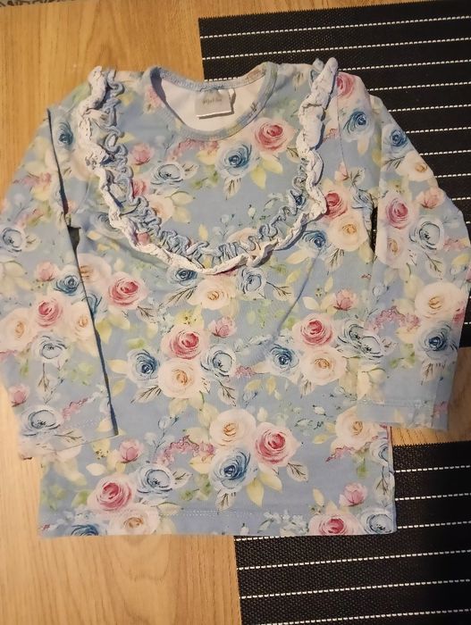 Zestaw bluzeczka Makba i  czarna ogrodniczka