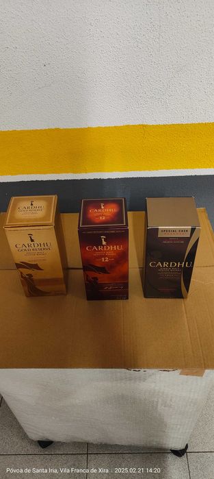 Caixa de garrafa whisky Cardhu
